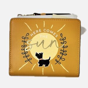 NWT Radley London Here Comes The Sun Women's Small Bifold Wallet